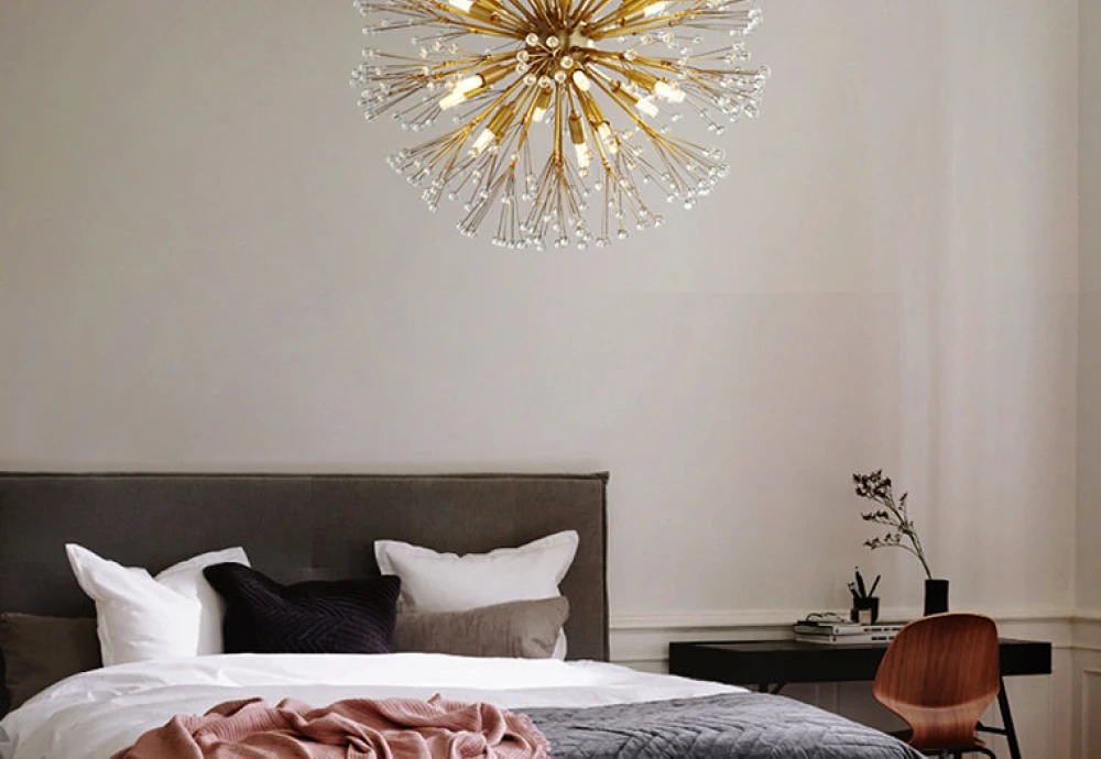 gold and crystal chandelier