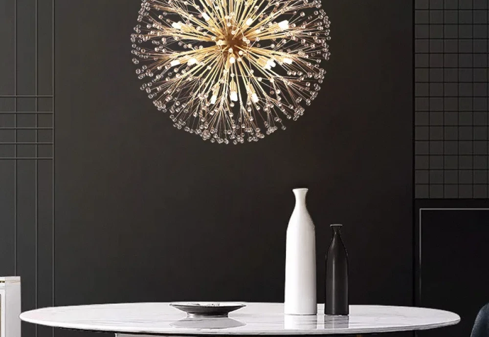 dandelion crystal chandelier